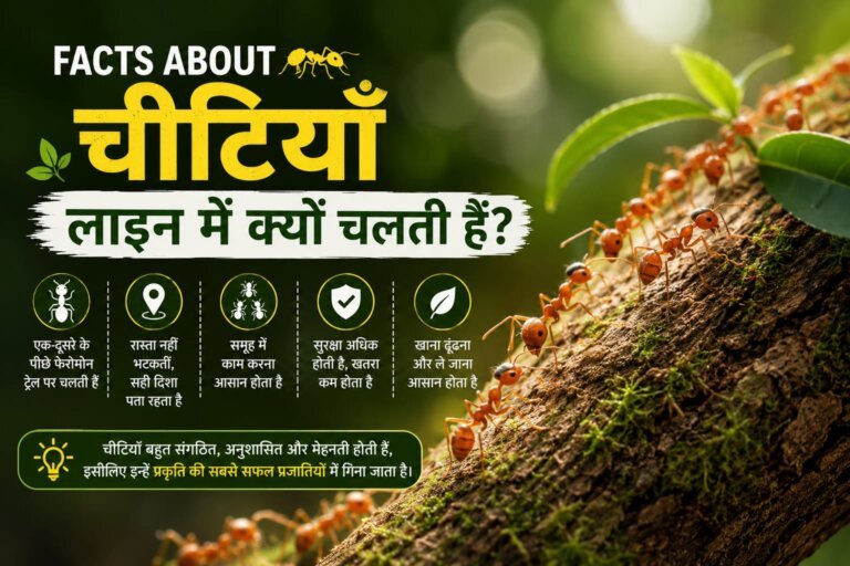 Facts about Ant in Hindi | चीटियाँ लाइन में क्यों चलती हैं?