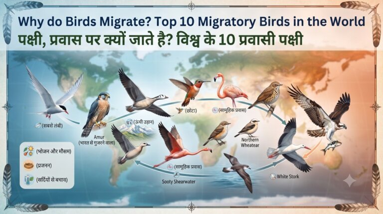 Why do Birds Migrate? Top 10 Migratory Birds in the World - पक्षी, प्रवास पर क्यों जाते है? विश्व के 10 प्रवासी पक्षी