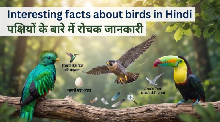 Amazing Facts about birds in Hindi | पक्षियों के बारे में रोचक तथ्य भाग 1